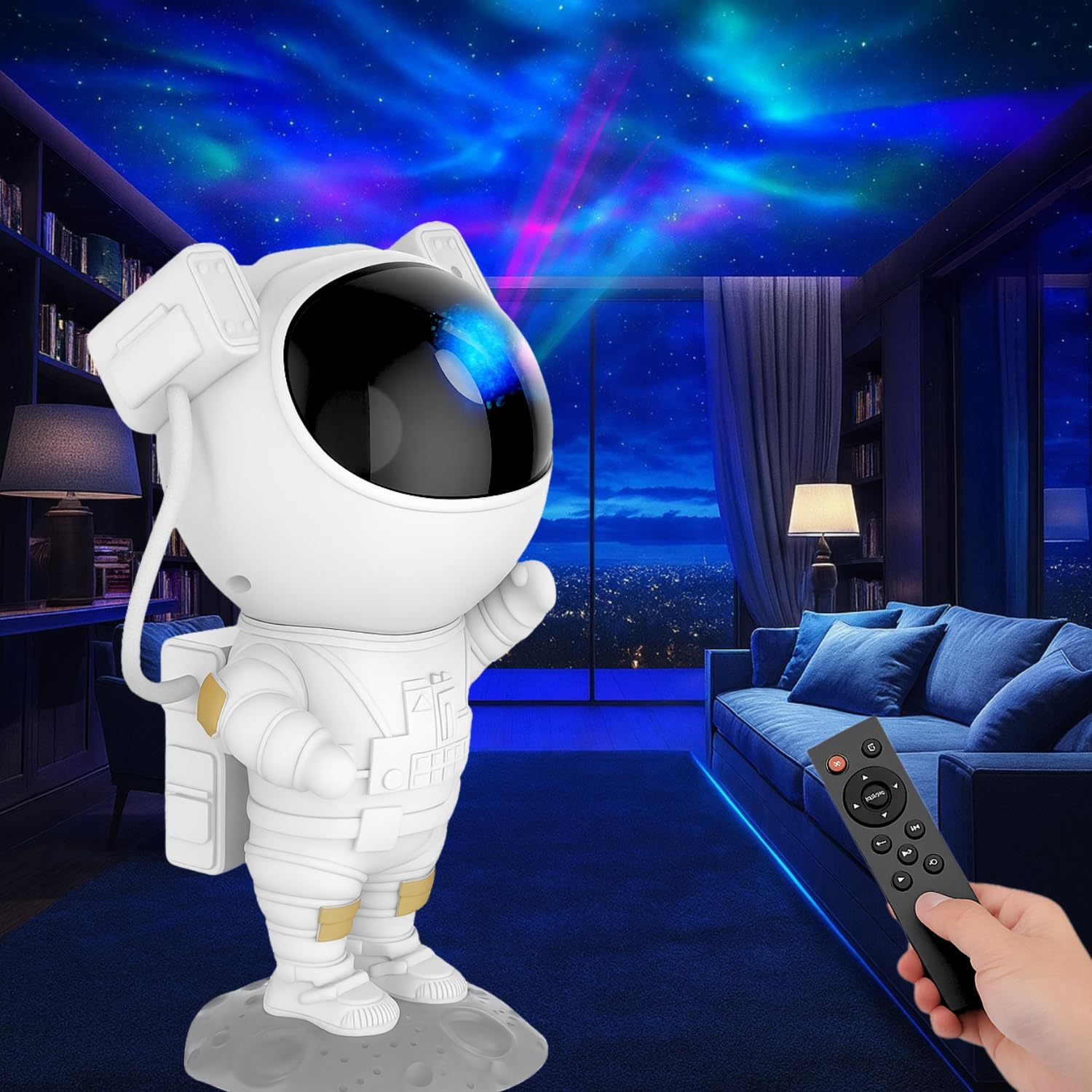 Toy Imagine Astronaut Light Lamp – Galaxy Projector Night Light & Space Toy for Kids Room Décor, LED Gift for Boys & Girls