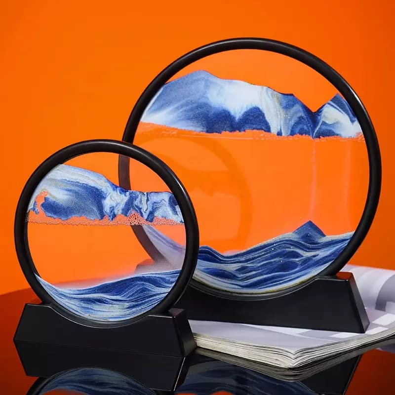 Moving Sand Art Picture – 3D Glass Liquid Painting | Natural Landscape Showpiece for Home & Office Decor - KIDELLE & CO.