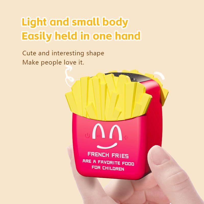 Rechargeable Mini Bluetooth Speaker – Cute French Fries Design, Portable Wireless Speaker for Kids, 8H Playtime, Deep Bass Stereo Sound (Boys & Girls) - KIDELLE & CO.