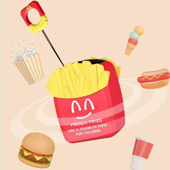 Rechargeable Mini Bluetooth Speaker – Cute French Fries Design, Portable Wireless Speaker for Kids, 8H Playtime, Deep Bass Stereo Sound (Boys & Girls) - KIDELLE & CO.